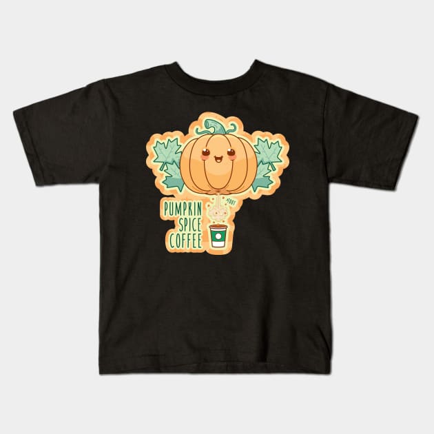 Pumpkin Spice Kids T-Shirt by Sam Potter Design